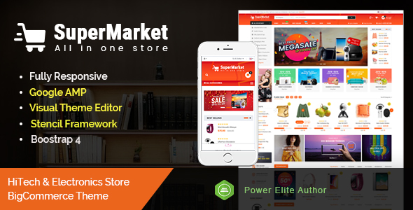 SuperMarket - Multipurpose Stencil BigCommerce Theme & Google AMP Ready