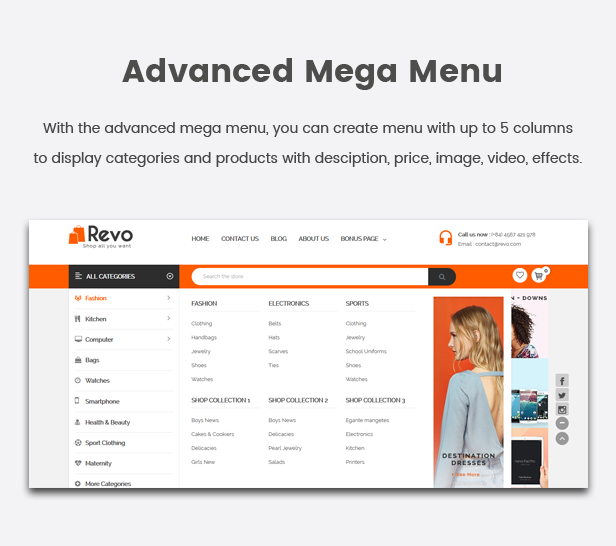 Revo - Multipurpose Stencil Responsive BigCommerce Theme