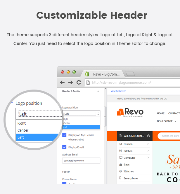 Revo - Multipurpose Stencil Responsive BigCommerce Theme