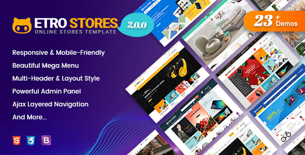 EtroStore - Responsive Multipurpose eCommerce Shopify Theme