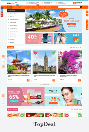 TopDeal - Multipurpose Shopify Theme with Sectioned Drag & Drop Builder