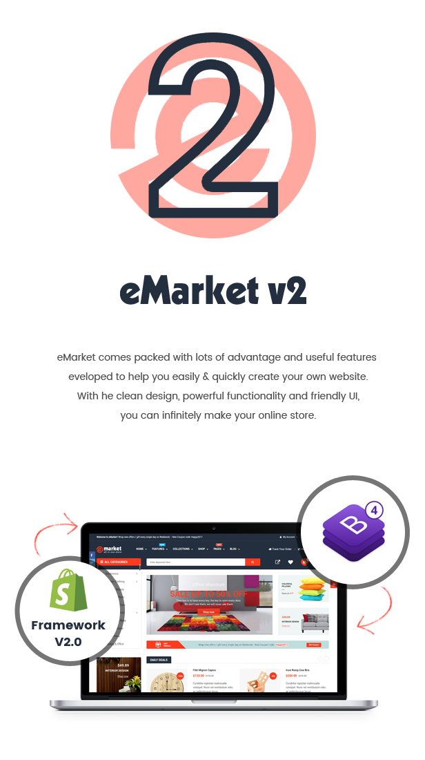 eMarket - Sectioned Drag & Drop Multipurpose Shopify Theme