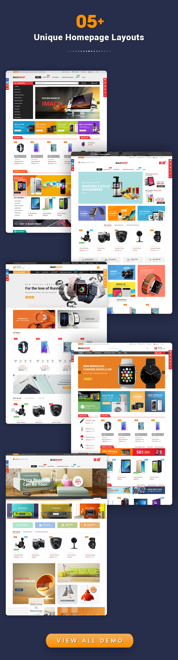 Maxshop - Best Drag & Drop Shopify Theme for Online Store