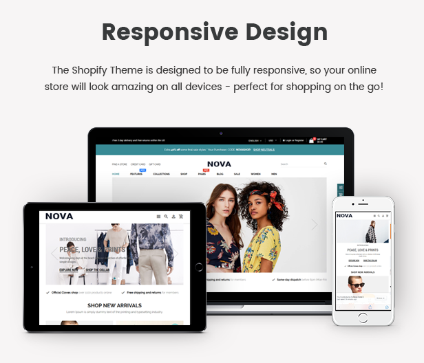 Nova - Multipurpose Drag & Drop Shopify Responsive Theme