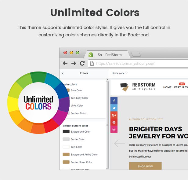 RedStorm - Creative Drag & Drop Sectioned Responsive Shopify Theme