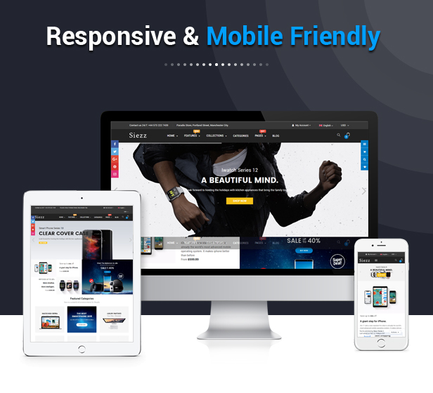 Siezz - Advanced Drag & Drop Responsive Shopify Theme