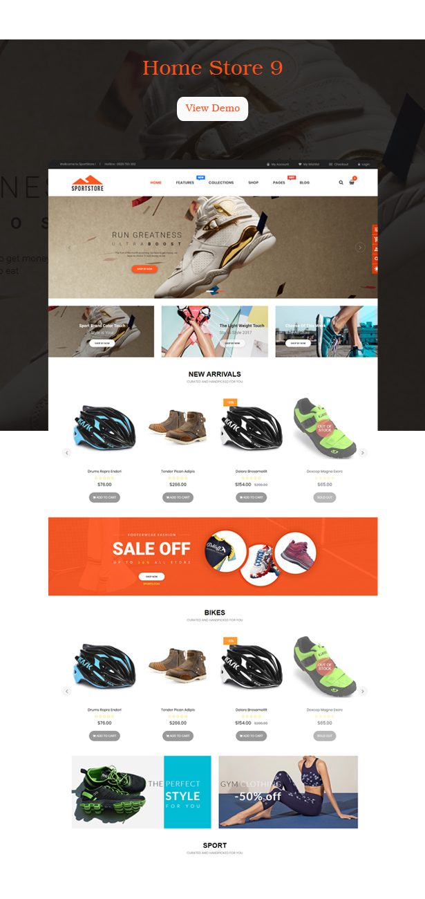 SportStore - Multipurpose Drag & Drop Sectioned Shopify Theme