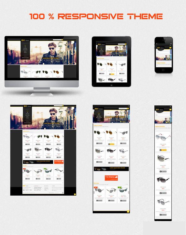SM Glasses Responsive Magento Theme - 2