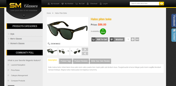 SM Glasses Responsive Magento Theme - 8