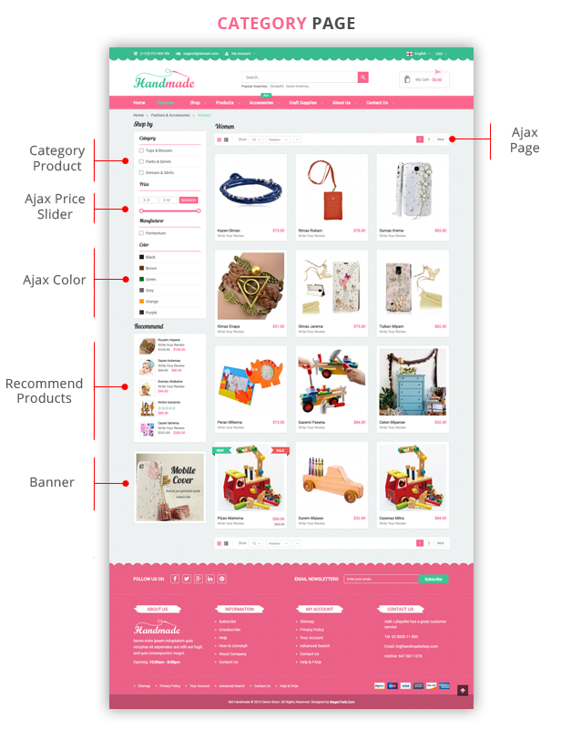 Handmade - Listing Page