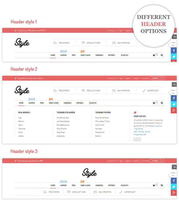 Style - Header styles