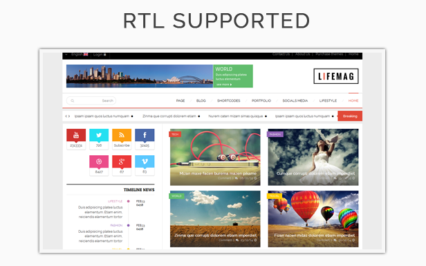 SW Lifemag - RTL Language Ready