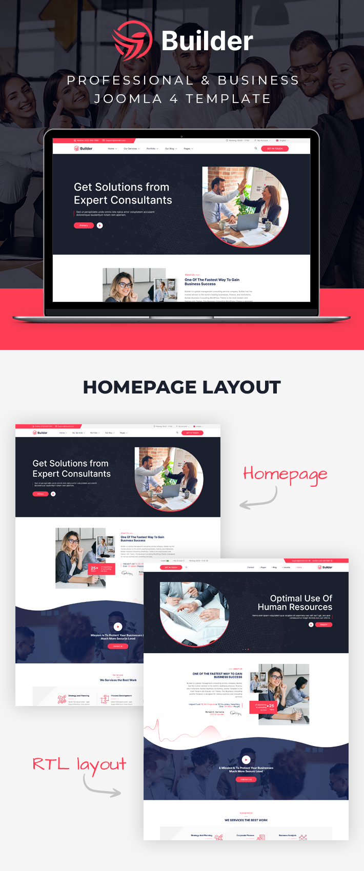 Sj Builder - Professional and Business Joomla 4 Template