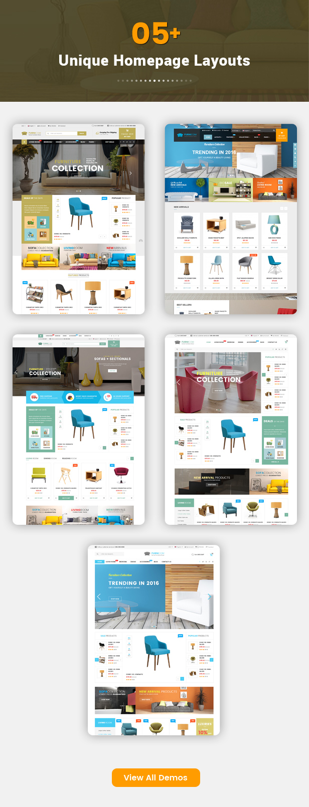 Furnicom - Responsive Furniture & Interior HTML Template