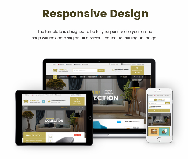 Furnicom - Responsive Furniture & Interior HTML Template
