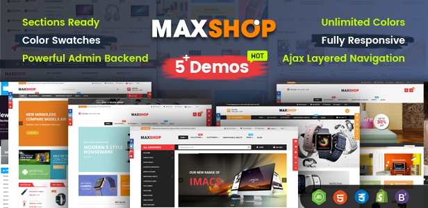 Maxshop - Responsive & Multi-Purpose eCommerce HTML Template - 3