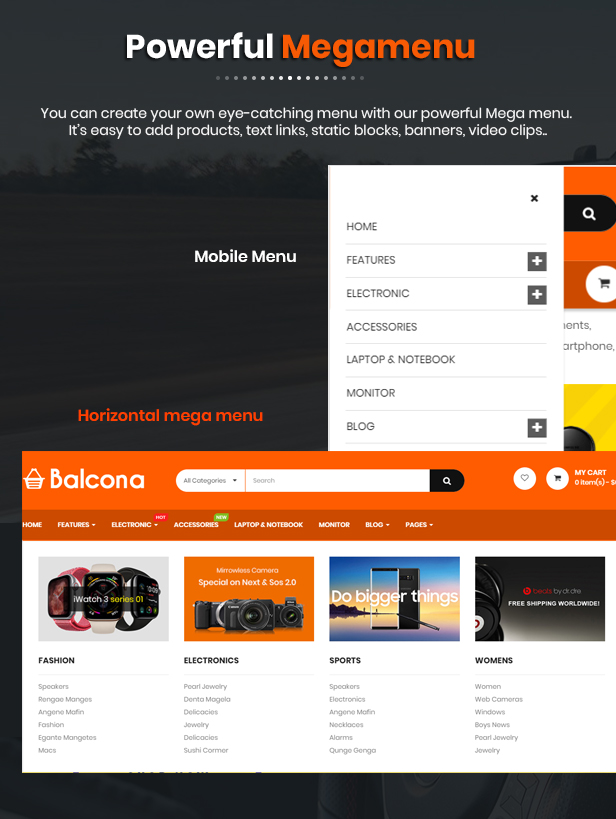 Balcona - Opencart Theme