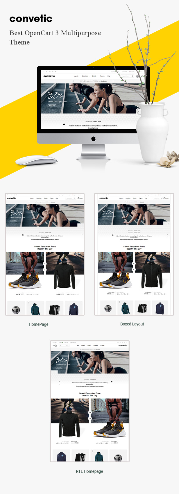 convetic - Opencart Theme