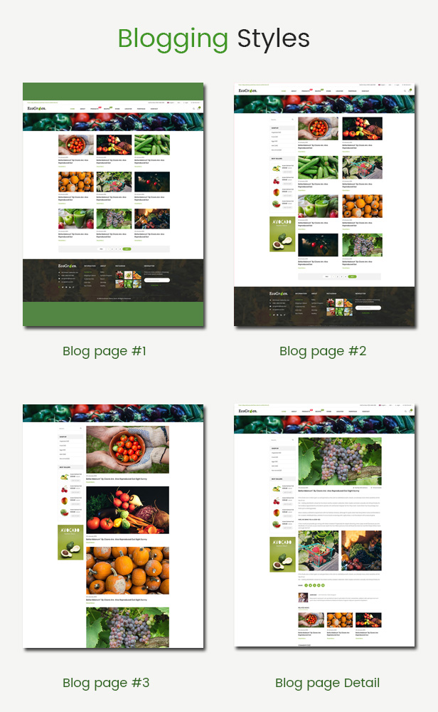 EcoGreen – Multipurpose Responsive OpenCart 3 Theme With Mobile Layouts (Organic Food Topic)