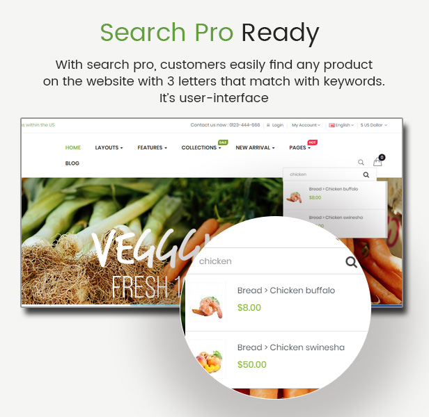 EcoGreen – Multipurpose Responsive OpenCart 3 Theme With Mobile Layouts (Organic Food Topic)