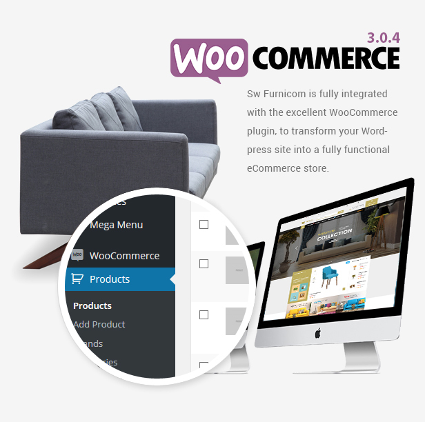 Responsive Furniture WooCommerce WordPress Theme - Woocommerce