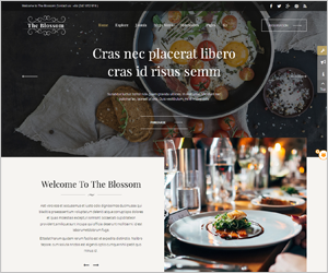 SJ Blossom - Responsive Joomla Restaurant Template