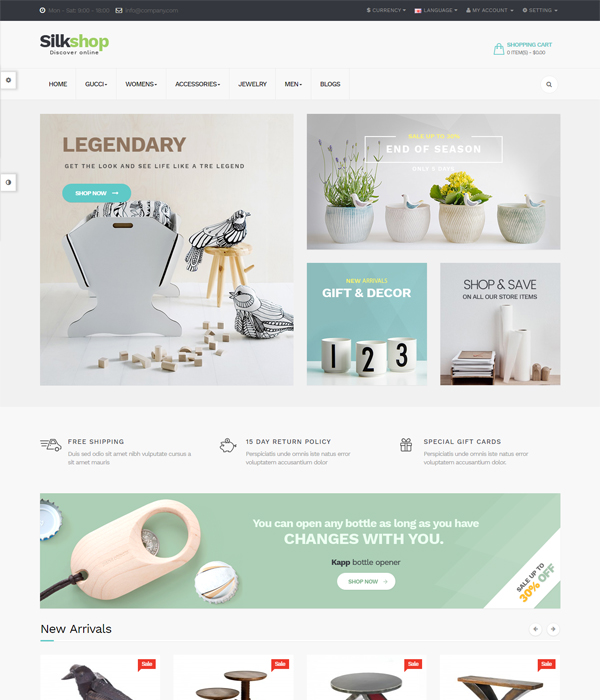 15 Best Premium Responsive Opencart Ecommerce Themes In 2016 Best Premium Responsive Opencart Theme Silk