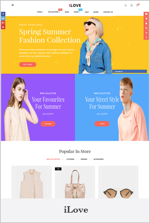 iLove - Highly Creative Responsive Shopify Theme (Sections Drag & Drop Ready)