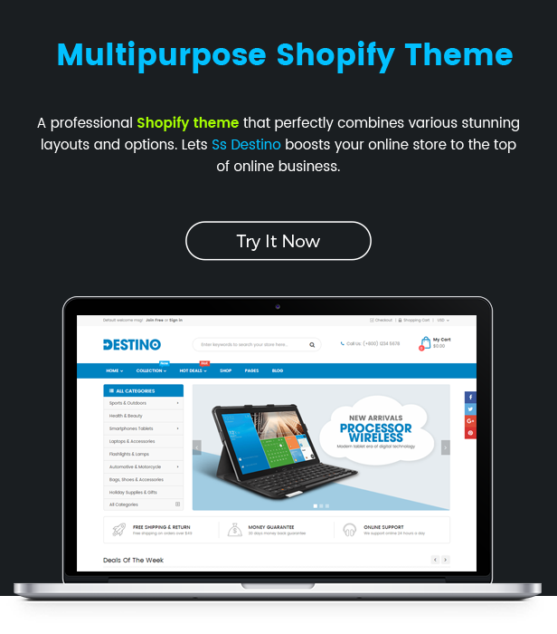 Ss Destino - Ultimate Responsive Multipurpose Shopify Theme