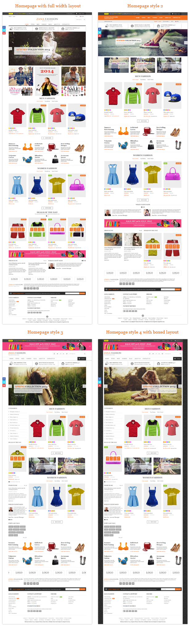 Zana Fashion - Homepage Zana Fashion - Homepage