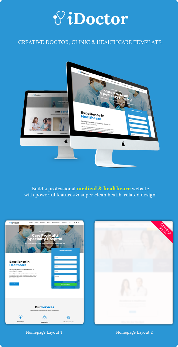 Sj iDoctor - Responsive Joomla Doctor, Clinic & Healthcare Template