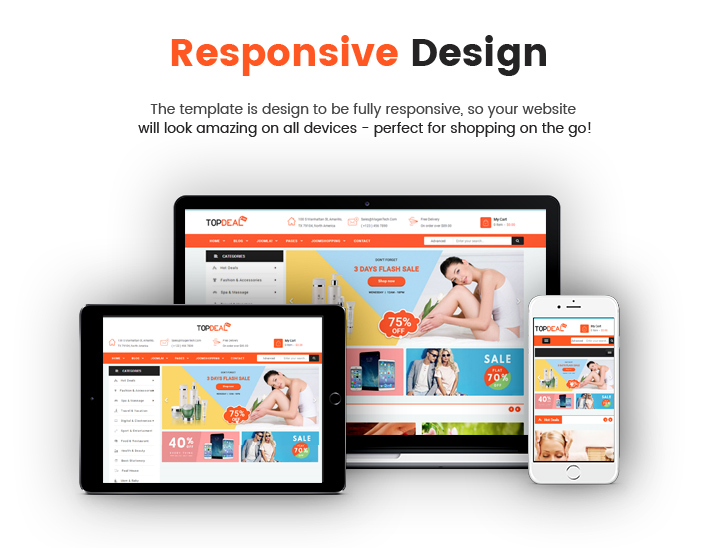 Sj TopDeal - Responsive deals, eCommerce JoomShopping Joomla Template