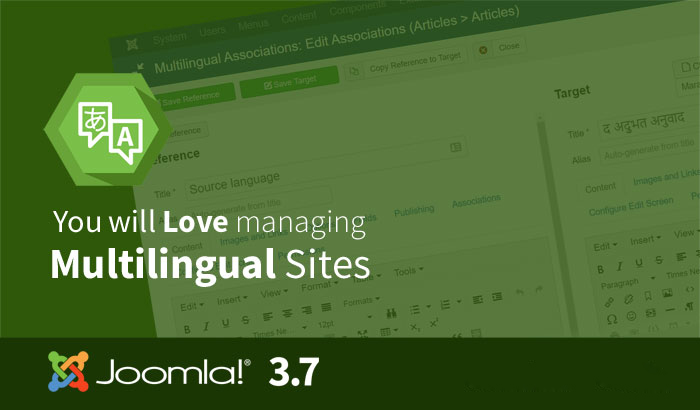 joomla 3.7 - multilingual management