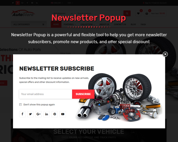 AutoStore - Auto Parts and Equipments Magento 2 Theme with Ajax Attributes Search Module - 15