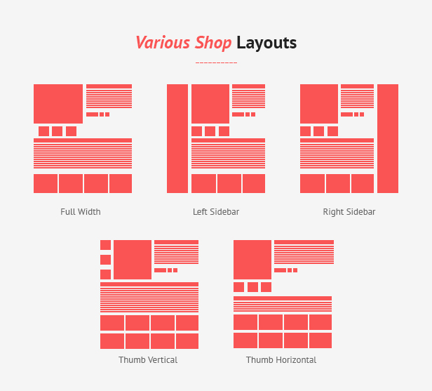 VARIOUS SHOP LAYOUTS