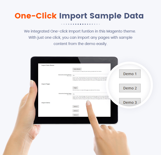 Best Magento 2 Themese - one-click import