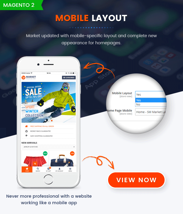 Market Mobile Version