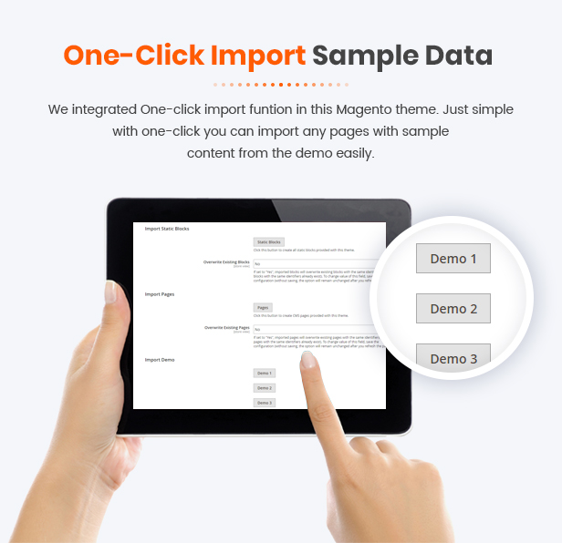 ONE-CLICK TO IMPORT DATA