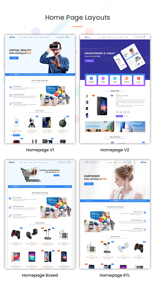 Teco - Responsive Hitech/Digital Magento 2 Store Theme - 4