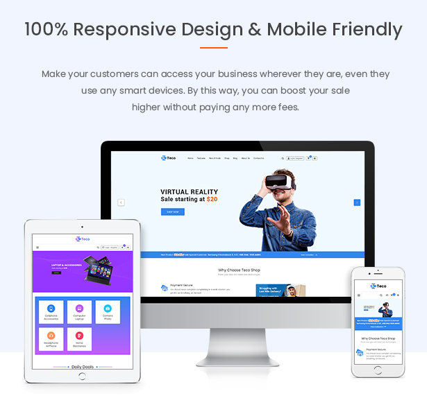 Teco - Responsive Hitech/Digital Magento 2 Store Theme - 5