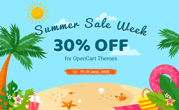 Summer Sale 2020 - Opencart Theme