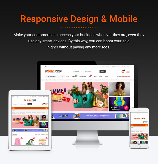 Shopping - Clean Multipurpose Responsive PrestaShop 1.7 eCommerce Theme with Mobile Layout Supported - 4