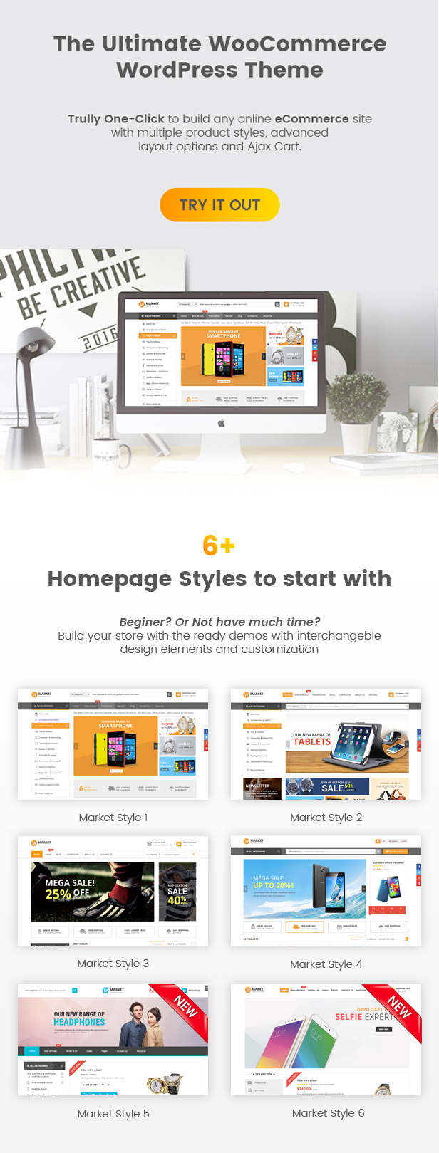 SW Market - Responsive WooCommerce WordPress Theme - Homepage