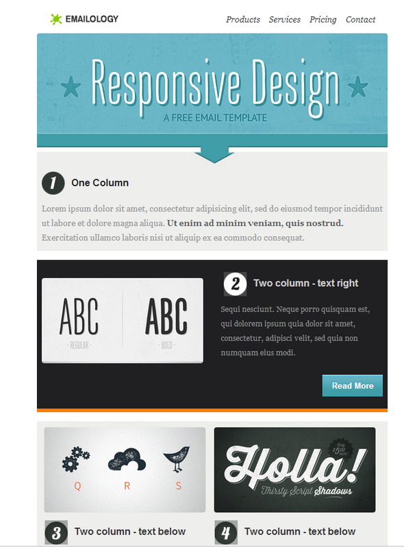 Free Responsive Email Template 