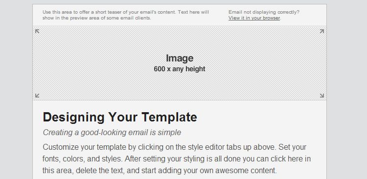 Responsive Email Blueprints from MailChimp template free barebones